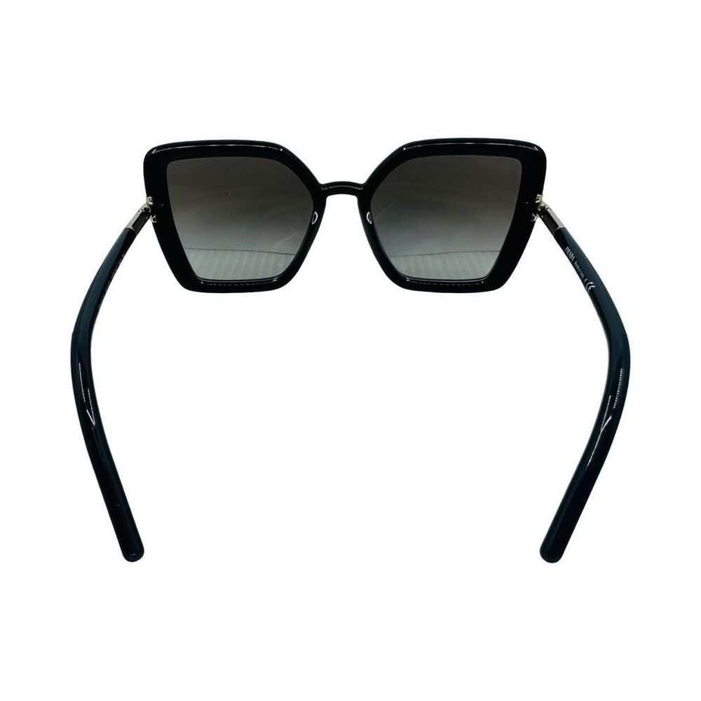 Prada SPR 09W 1AB-0A7 Black / Gold Tone Oversized Sunglasses 54-20-140 - Picture 3 of 9